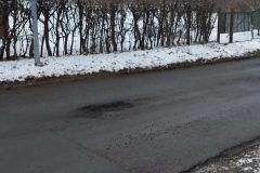 Asflaltowany odcinek ulicy Małkowskiego