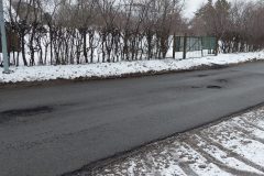 Asflaltowany odcinek ulicy Małkowskiego