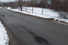 Asflaltowany odcinek ulicy Małkowskiego