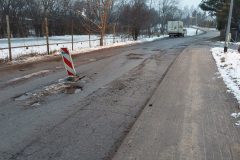 Asflaltowany odcinek ulicy Wyszyńskiego