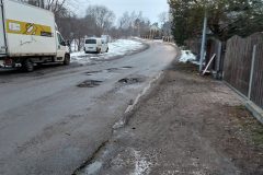 Asflaltowany odcinek ulicy Wyszyńskiego