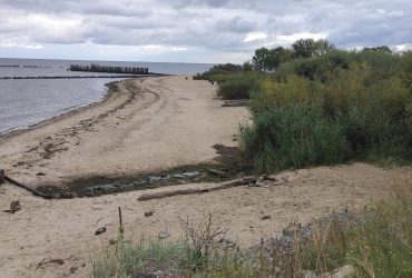 Droga dojazdowa ulicą Zieloną na plażę