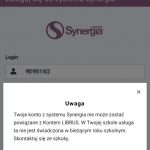 Zrzut ekranu przedstawia błąd logowanie Librus: Aplikacja librus nie działa w Gdyni