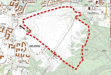 Lokalizacja planu zagospodarnowania obszaru między ulicą Szewczenki, Krauzego i Chwarznieńską