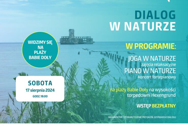plakat dialog w naturze Post na Facebooka